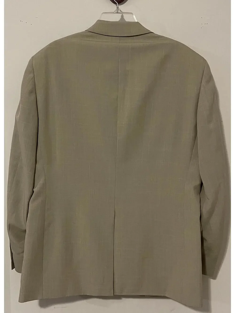 Stafford Mens 42R Beige Blazer Suit Jacket & 36x29 Classic-Fit Dress Pants AZZ10